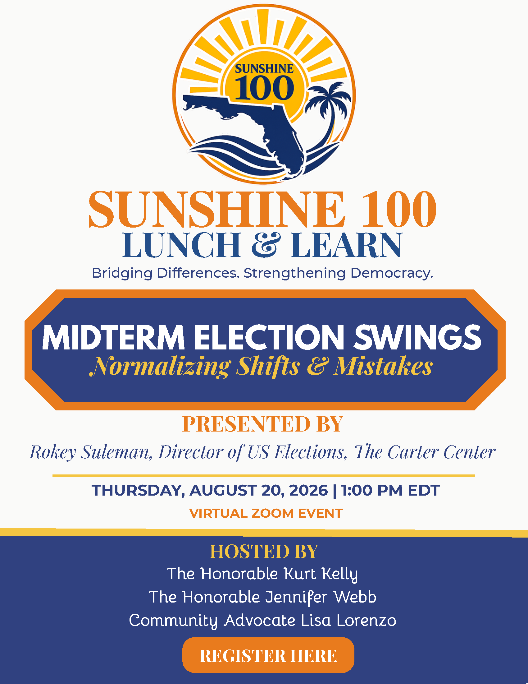 Sunshine100 Lunch & Learn August 20, 2026